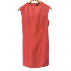 The Limited Coral Sheath Dress Office Workwear Cocktail